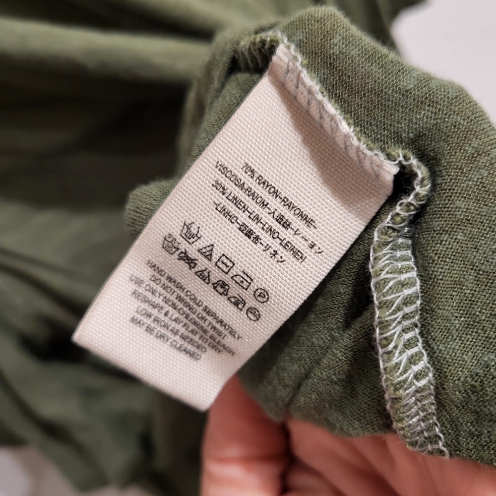 Free People green blouse soft - Picture 5 of 5